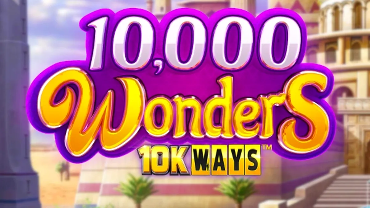 Giao diện trò chơi 10,000 Wonders 10K Ways với 6 cuộn quay huyền bí